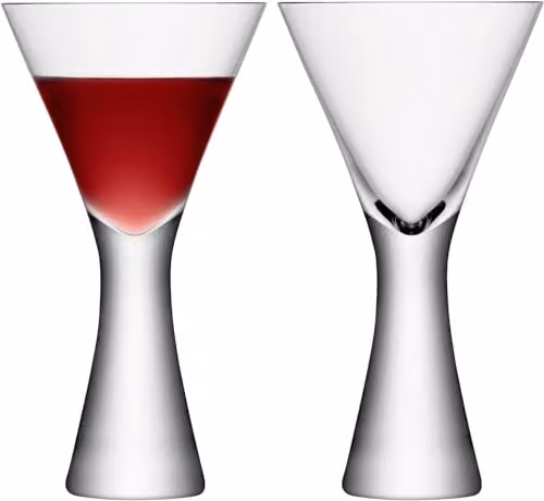 LSA International Moya Transparent Wine Glass, 395 ml (Pack of 2)