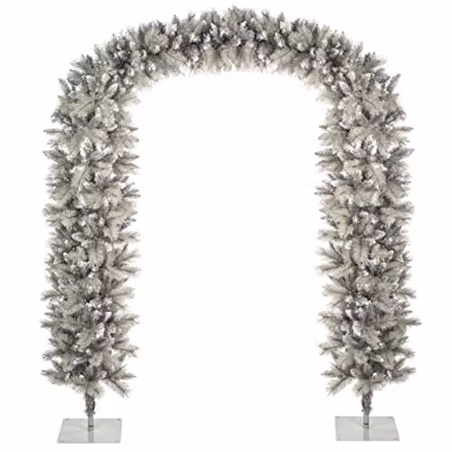 Premier Silver and Grey Christmas Tree Arch – 1