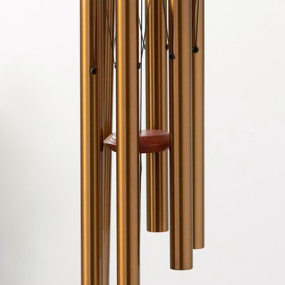 Woodstock Chimes Chimes of Pluto Windchime in Bronze Finish, H: 68.58 cm – 12