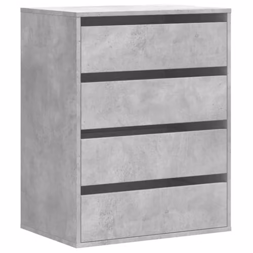 vidaXL Corner Chest of Drawers in Concrete Grey, W: 60 cm, D: 41 cm, H: 76 cm
