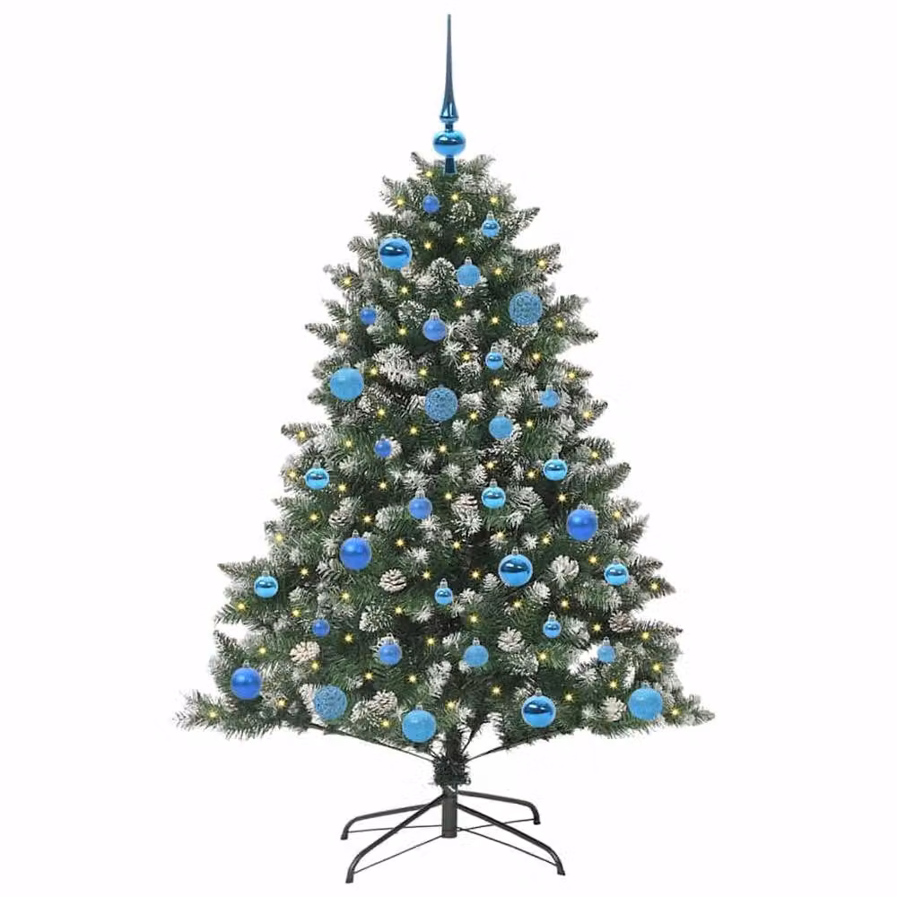 Berkfield Home Green Artificial Christmas Tree with Stand, W/D/H: 105 x 105 x 150 cm – 3