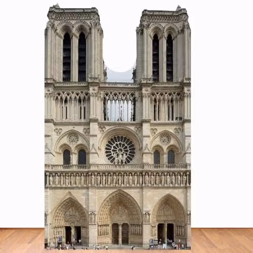 Star Cutouts SC1358 Notre Dame French Cathedral Large Multicolour Cardboard Cutout – 2