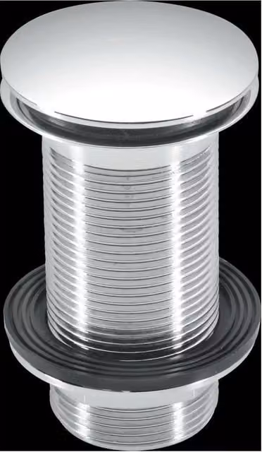 McAlpine CWU60-CB Chrome Plated Brass Clicker Basin Waste in Silver