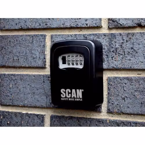 Scan SCAKEYSAFE 4 Wheel Combination Wall Mounted Keysafe, Black – 2