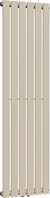 Lux Heat Moon Dust Coloured Vertical Flat Radiator, H: 160 cm, W: 42 cm