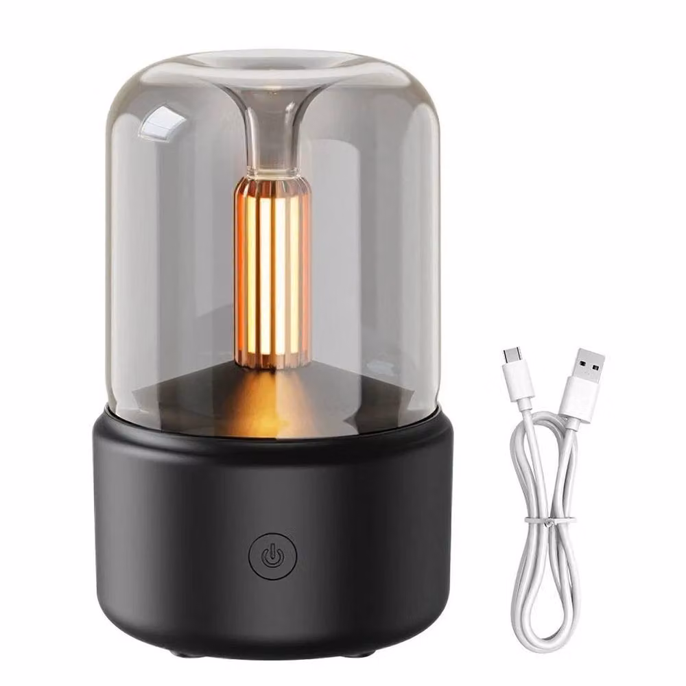FLAVORA Quiet Aroma Diffuser with Warm Light in Black – 3