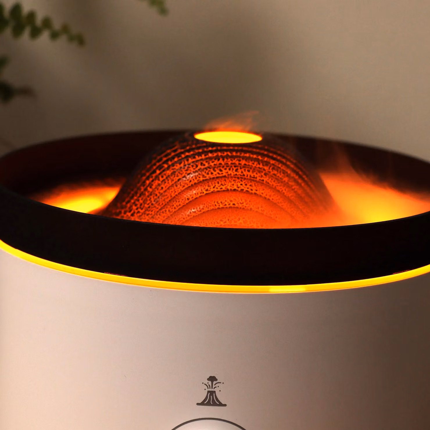 KDMD Large Volcano Effect Aroma Diffuser in White, 560ml – 5