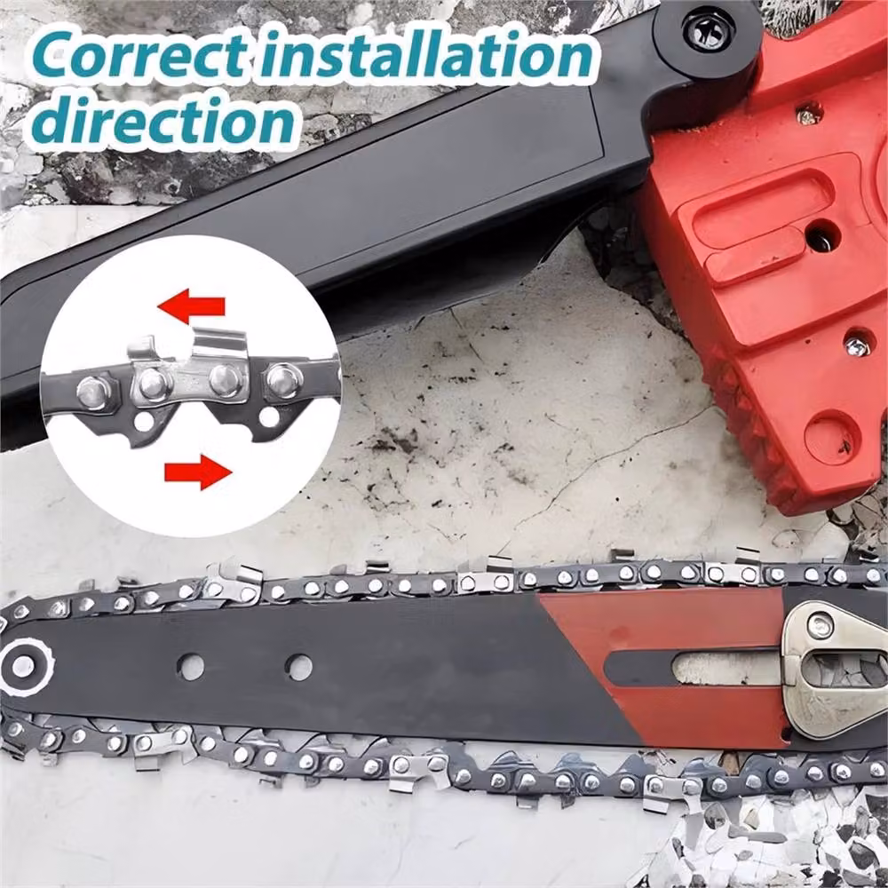 VOGREX 4 Pack 6 inch Silver Electric Woodworking Saw Chains with 36DL – 3