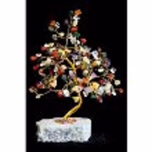 Ancient Wisdom Multi-Gemstone Tree with 160 Stones in Multicolour – 1
