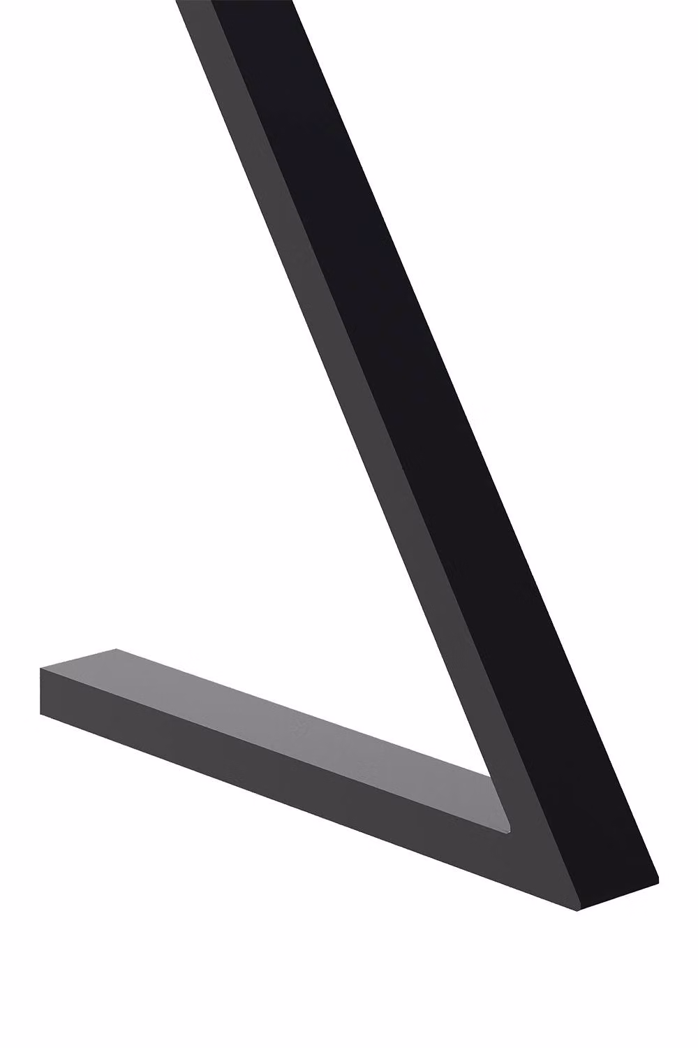 Living and Home Black Anti-Slip Z-shaped Metal Furniture Replacement Legs for Dining Tables, Desks and Workbenches, Height: 71 cm, Pack of 2 – 4