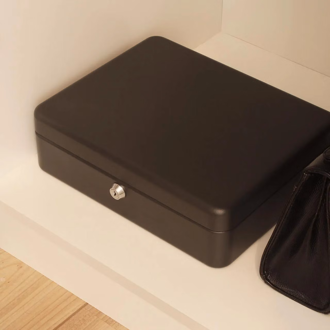 mysmartbuy Lockable Steel Security Box in Black, Floor or Wall Mountable – 5