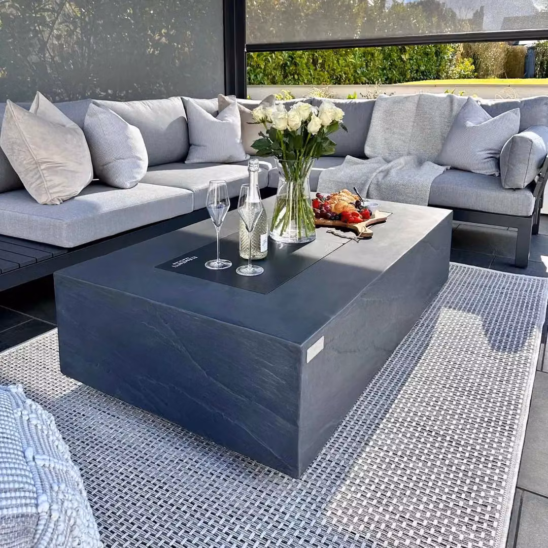 THE RUGS Magic Plain Weatherproof Indoor Outdoor Rug in Cream, W/D: 80 x 150 cm – 4