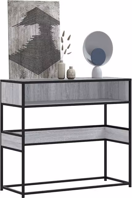 Berkfield Home Grey Sonoma Console Table, W/D/H: 90 x 35 x 80 cm – 1