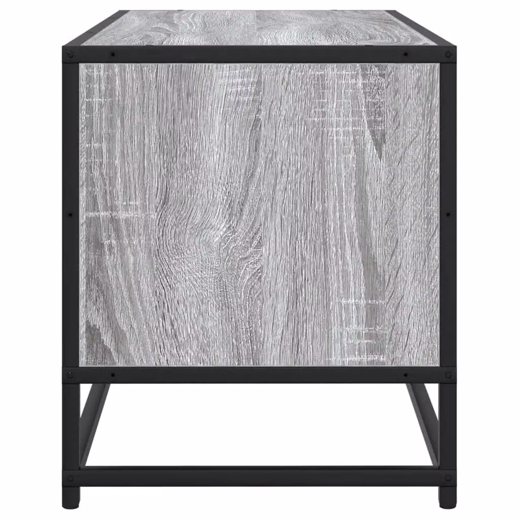 Berkfield Home Industrial TV Cabinet in Grey Sonoma, W/D/H: 80 x 34.5 x 40 cm – 4