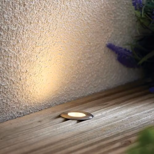 Netlighting Cove LED Recessed Outdoor Garden Light in Grey Brushed Stainless Steel, 4000K Cool White, IP67 Saltwater Resistant – 2
