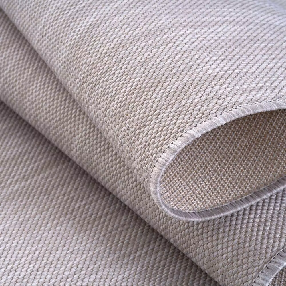 THE RUGS Plain Grey Weather Resistant Indoor and Outdoor Garden Patio Rug, W/D/H: 160 x 230 cm – 2