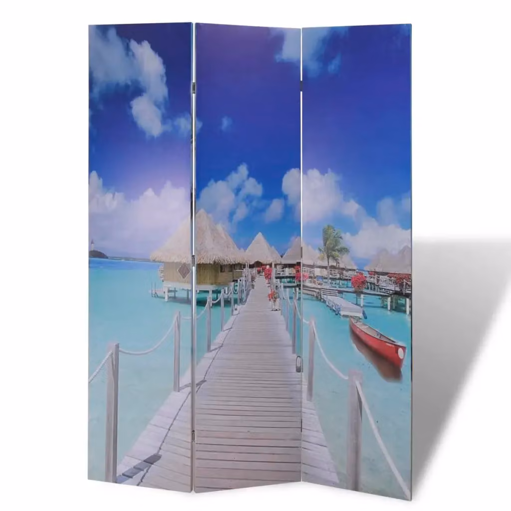 Berkfield Home Maritime Folding Room Divider, Multicolour, W: 120 cm, H: 170 cm – 1