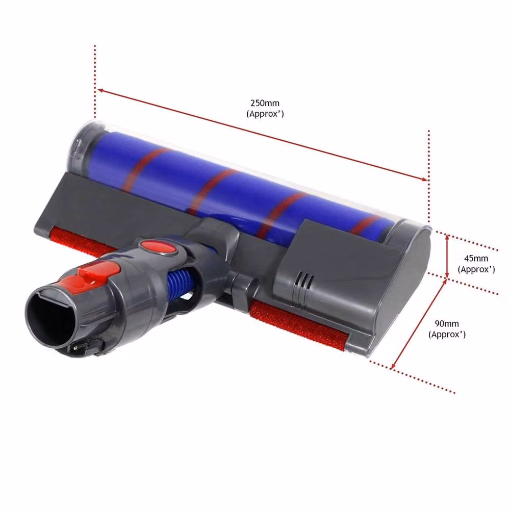 Nordara Grey Soft Roller Laser Brush Head for Dyson V7 V8 SV10 SV11 Hard Floors – 2