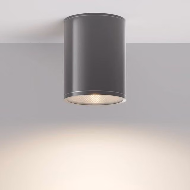Netlighting Bar Outdoor Surface Mounted LED Downlight, Grey, 3000K Warm White, 800lm, IP65
