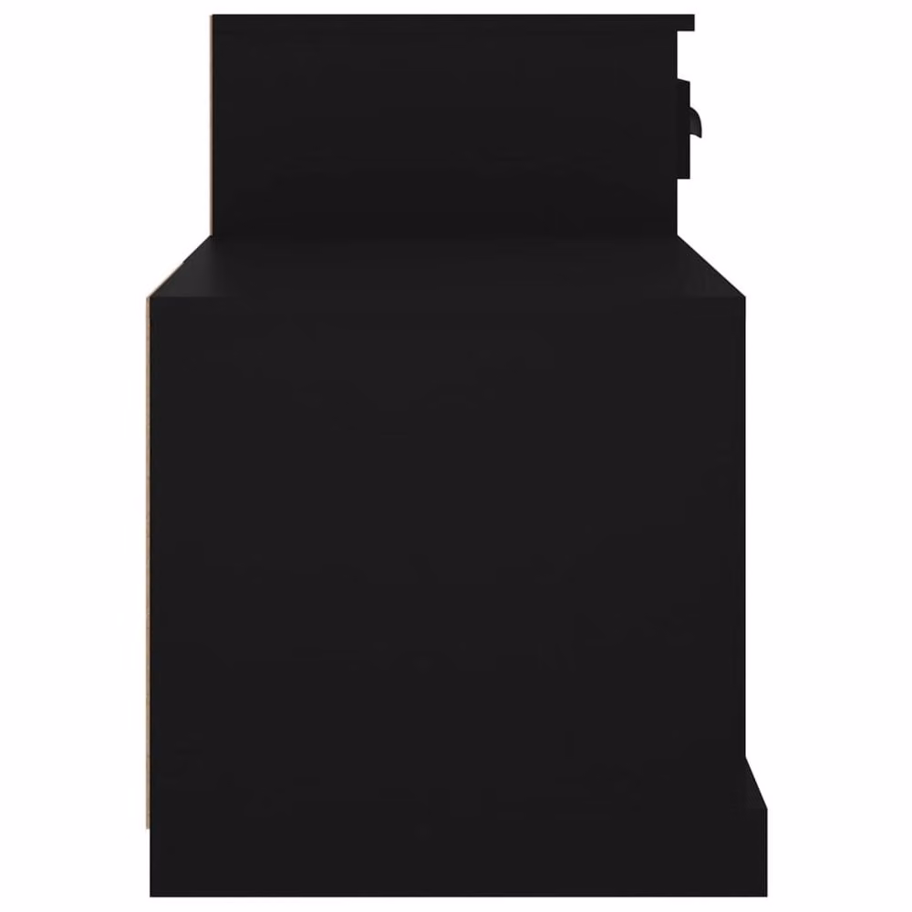 Berkfield Home Black Modern Shoe Cabinet with Integrated Seat, W: 100 cm, D: 42 cm, H: 60 cm – 4