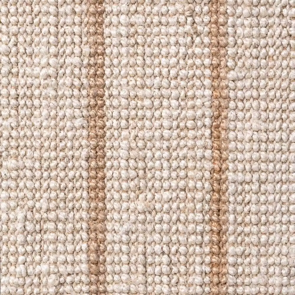 THE RUGS Sierra Jute Striped Hand Woven Rug in Beige and Gold, W: 200 cm, D: 300 cm – 1