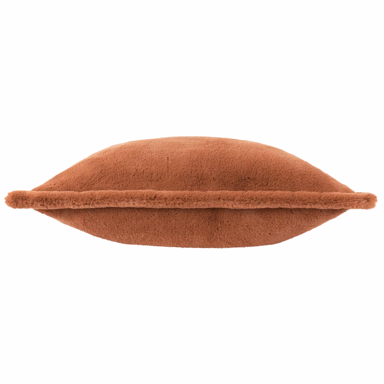 Riva Home Kallu Faux Fur Square Cushion in Orange, W/D/H: 45 x 45 x 45 cm – 3