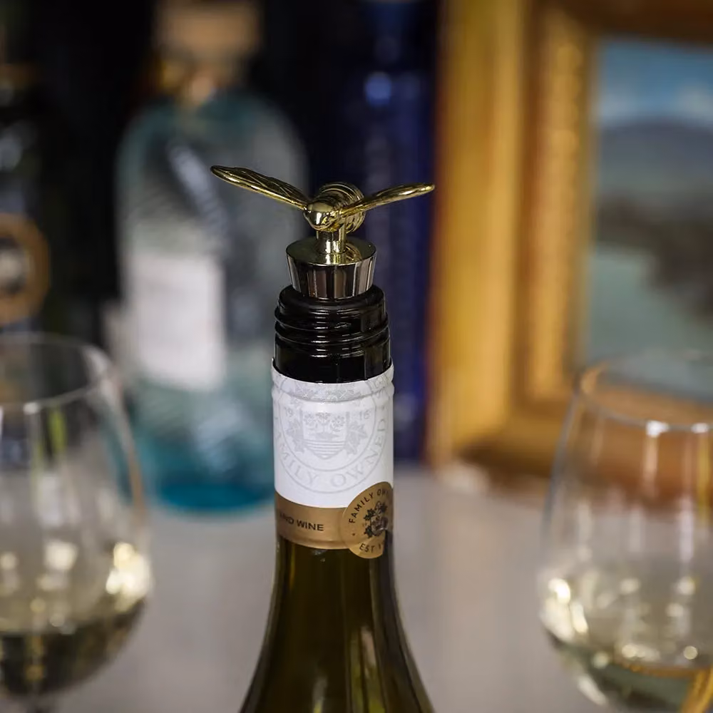 Selbrae House Gold Bee Metallic Bottle Stopper – 2