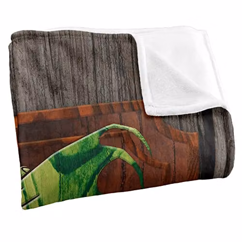 LOGOVISION Lord of the Rings Green Dragon Inn Sign Throw Blanket, Multicolour, W/D: 152 x 127 cm – 2
