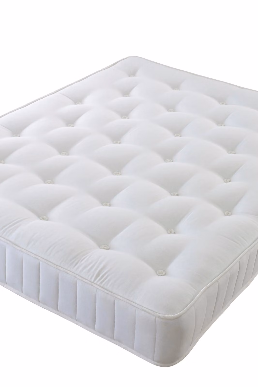 The Shire Bed Company White Classic Cotton Hypoallergenic Ortho Tufted Double Mattress, W/D/H: 140 x 200 cm – 2
