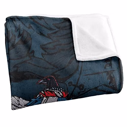 Warner Brothers Harry Potter Ravenclaw House Crest Fleece Throw Blanket, White and Multicolour, W/D/H: 152 x 127 cm – 2