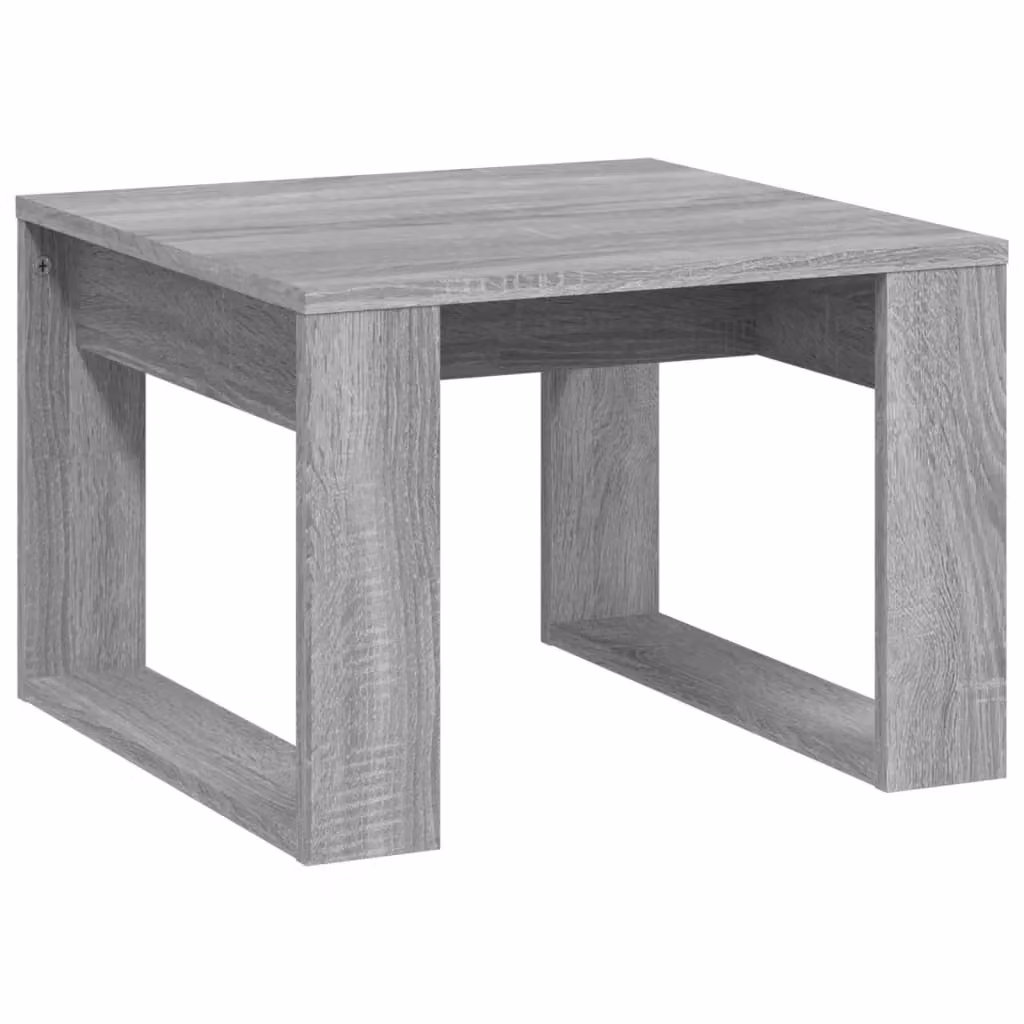 Berkfield Home Modern Square Side Table in Grey, W/D/H: 50 x 50 x 35 cm – 2