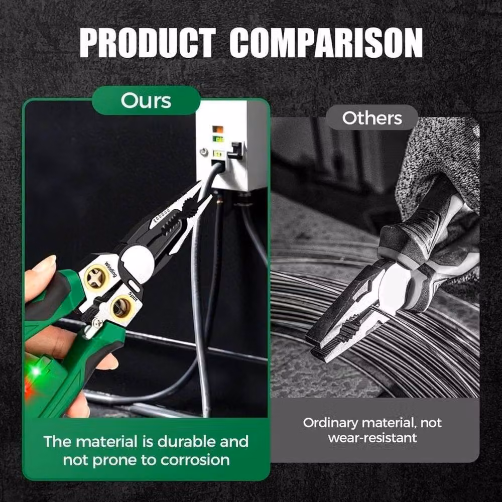FLAVORA 8-in-1 Voltage Tester and Wire Stripper Tool in Green – 5