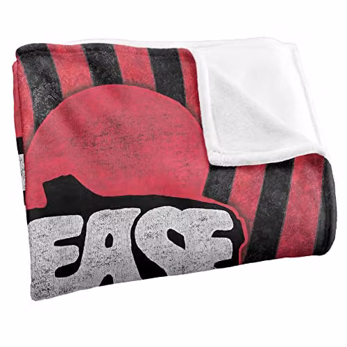 Trevco Grease Groove Silky Touch Super Soft White Fleece Throw Blanket W/D/H: 152 x 127 cm – 2