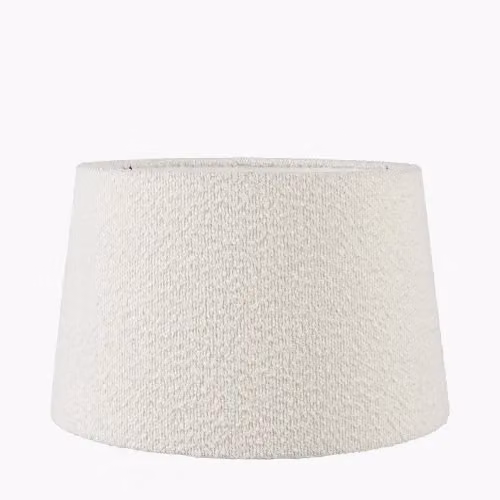 Ruma White Boucle Tapered Lampshade, Diameter: 50.8 cm – 2
