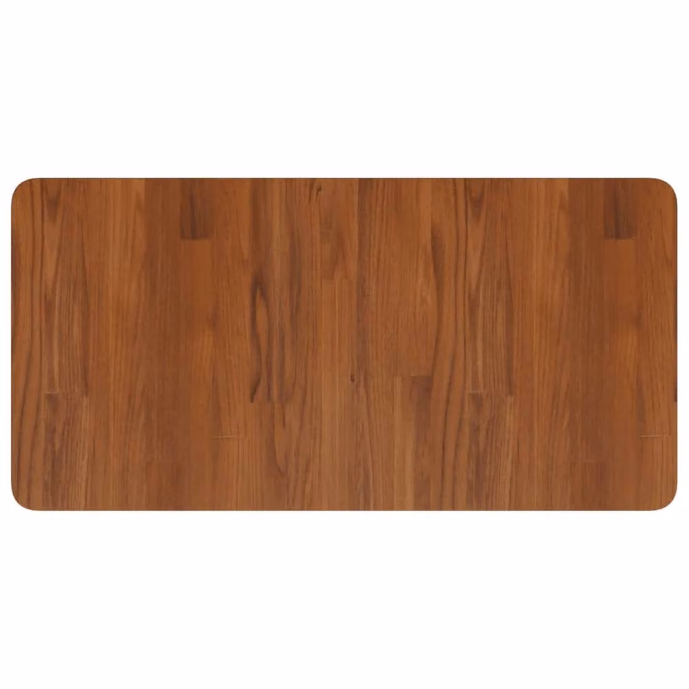 Berkfield Home Elegant Wall Mounted Basin Shelf in Brown Oak and Black Steel, W/D/H: 40 x 40 x 17.5 cm – 2
