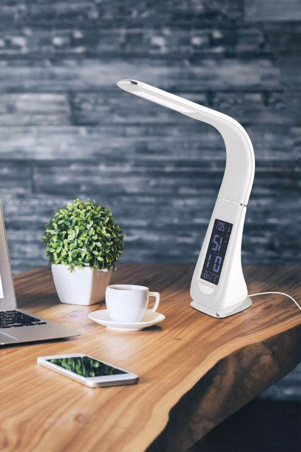 Eglo Cognoli White Plastic Touch Dimming Desk Lamp – 3