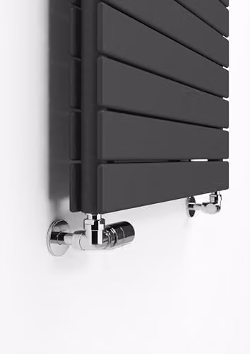 Terma Steel Wall Mounted Double Panel Radiator in Anthracite Grey, W: 103.2 cm, H: 60.0 cm – 6