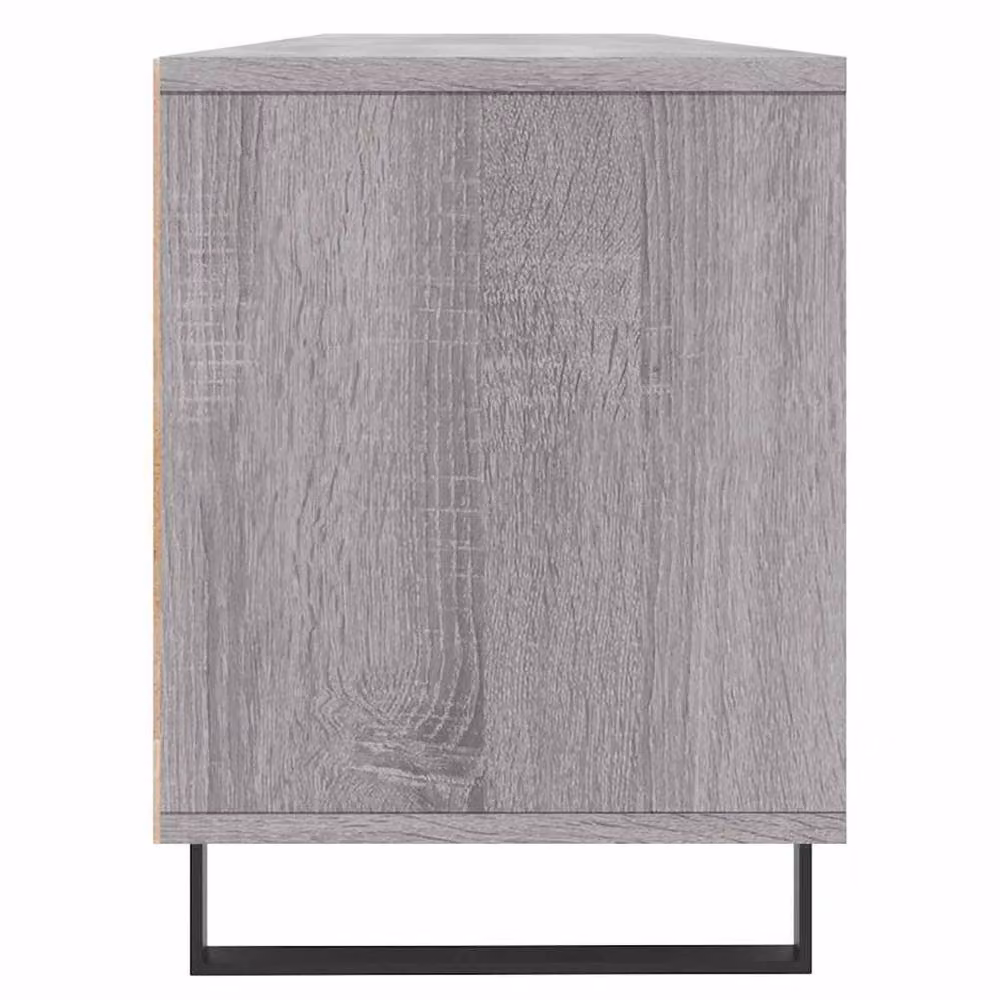 Berkfield Home Grey Sonoma TV Cabinet in Engineered Wood W/D/H: 150 x 30 x 44.5 cm – 4
