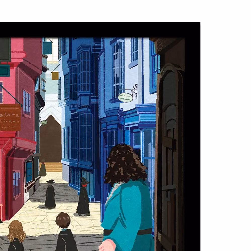 Harry Potter Diagon Alley Multicolour Framed Paper Poster – 2