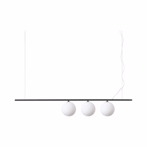 Netlighting Ideal Lux PERLINE 3 Light Bar Pendant Ceiling Light in Black