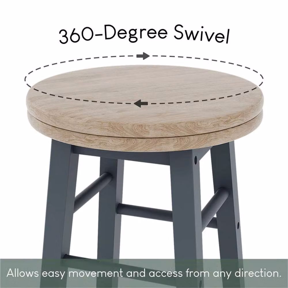 Nordara Classic Wooden Kitchen Bar Stools in Multicolour – 3