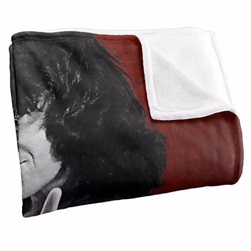 Bon Scott Snake Logo Silky Touch Super Soft Fleece Throw Blanket in White, W/D/H: 152 x 127 cm – 2