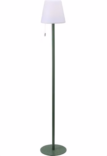 idooka Outdoor Standing LED Lamp, USB Rechargeable Colour Changing Floor Lamp with Matt Green Base, Height: 106 cm
