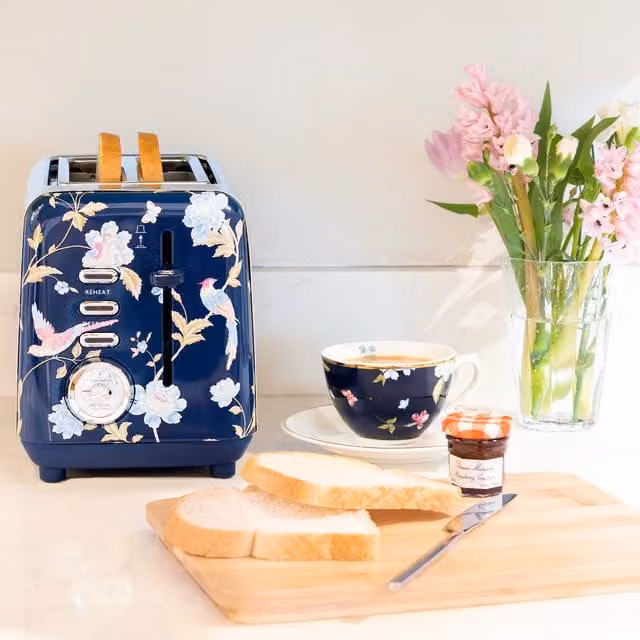Laura Ashley 2 Slice Toaster in Blue
