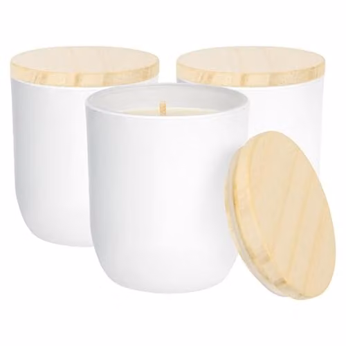 Nicola Spring Coconut & Lime Scented Soy Wax Candles, Pack of 3, 130g each