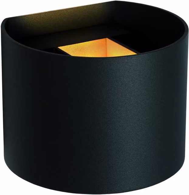 Lucide AXI Black Metal LED Up and Down Bathroom Wall Spotlight with Adjustable Beam Angle and IP54 Rating – 4