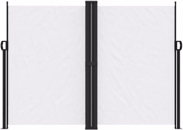 Berkfield Home Retractable Single Side Awning in White, W/H: 1200 x 180 cm – 1