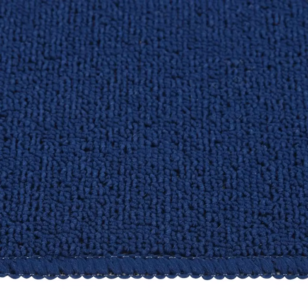 Berkfield Home Anti Slip Rectangular Stair Mats, 15 Pack, Navy Blue, W: 60 cm, D: 25 cm – 3