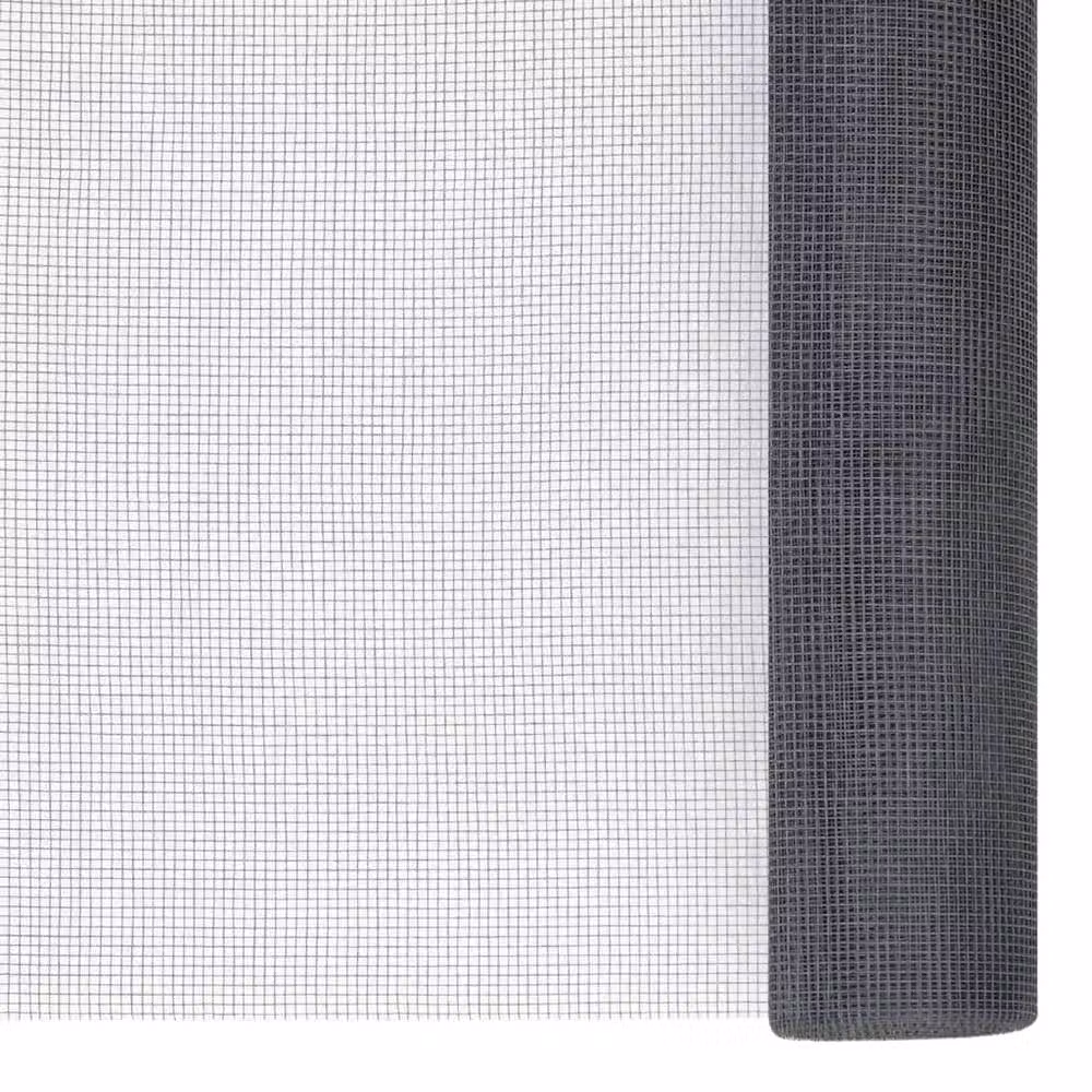 Berkfield Home Grey Fibreglass Mesh Screen W: 100 cm, H: 2000 cm – 3