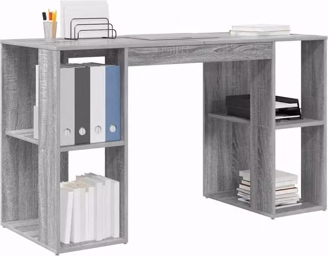 Berkfield Home Grey Sonoma Computer Desk, W/D/H: 130 x 75 x 75 cm – 1